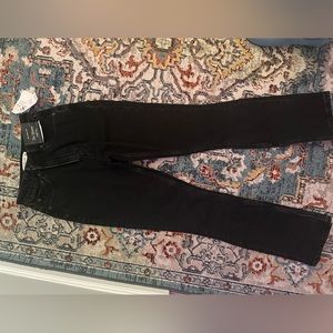 Abercrombie CURVE LOVE SKINNY STRAIGHT JEANS IN BLACK size 23